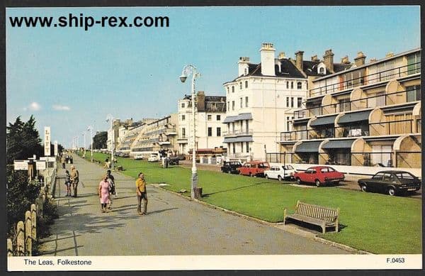 Folkestone, The Leas - postcard