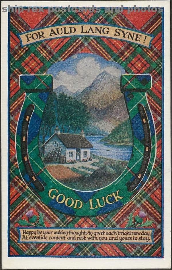 For Auld Lang Syne, Good Luck postcard