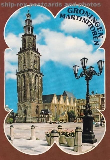 Groningen (Groningen) Martinitoren, postcard