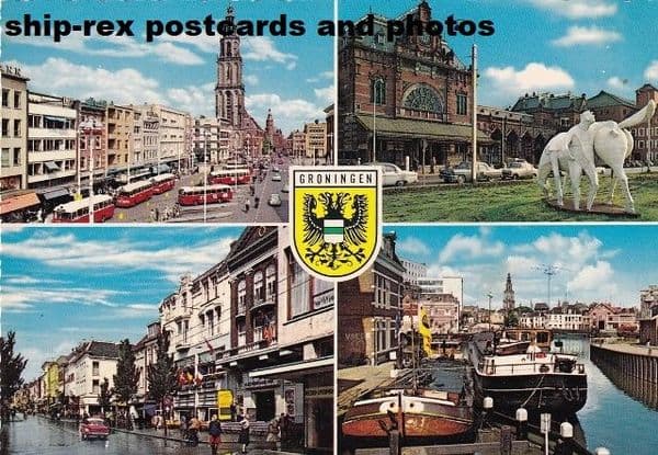 Groningen (Groningen) multi-view postcard