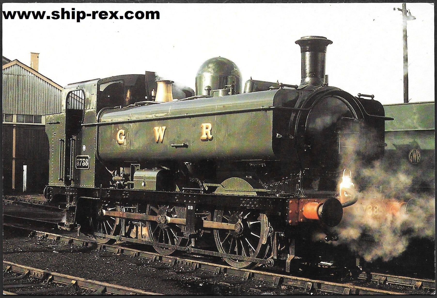 GWR 5700 class No 3738 - postcard