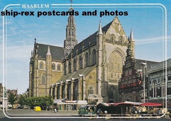 Haarlem (North Holland) Great Church, postcard