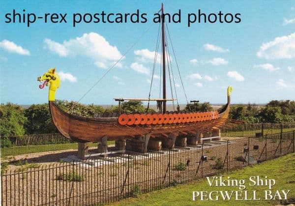 HUGIN (Viking ship) at Pegwell Bay. Kent