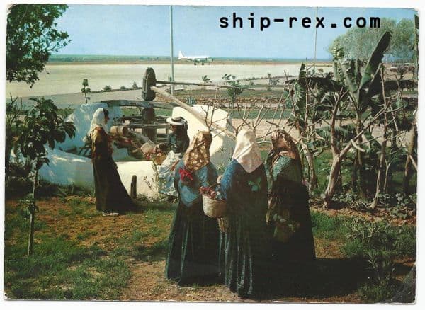 Ibiza Airport - 1967 postcard