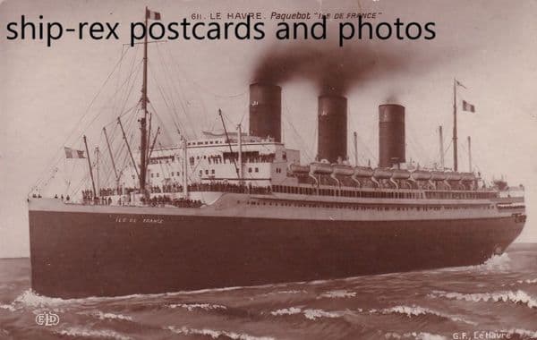 ILE DE FRANCE (1928a, CGT / French Line)~b