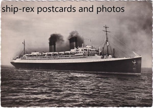 ILE DE FRANCE (1928b, CGT / French Line)~a