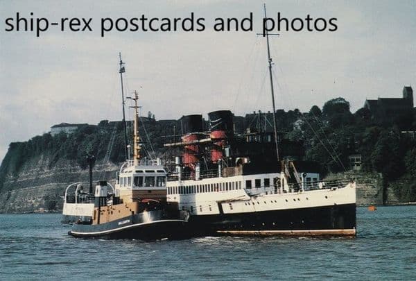 KING GEORGE V (1926b, ex CalMac) postcard