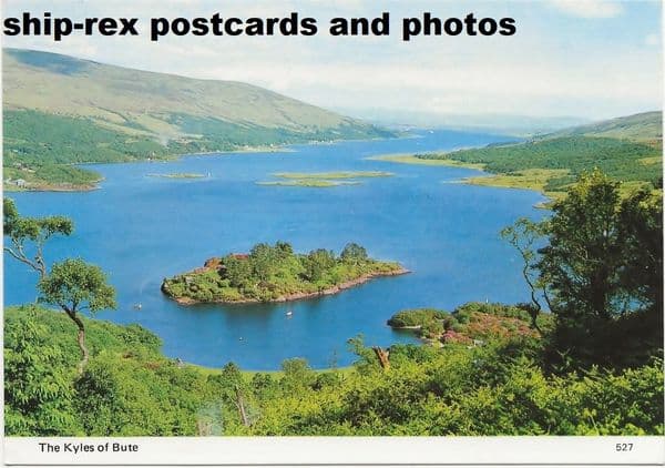 Kyles of Bute, postcard