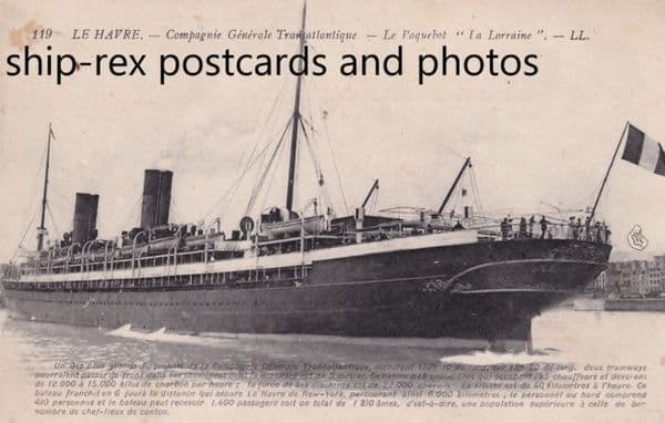 LA LORRAINE (1900, CGT/French Line)~d