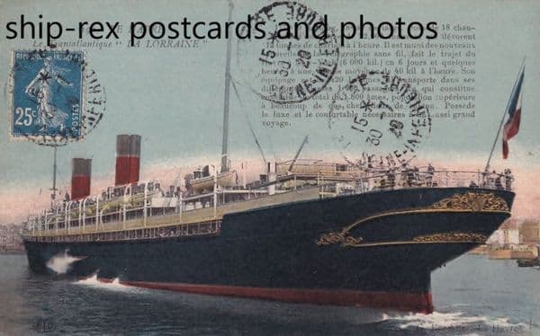 LA LORRAINE (1900, CGT/French Line)~h