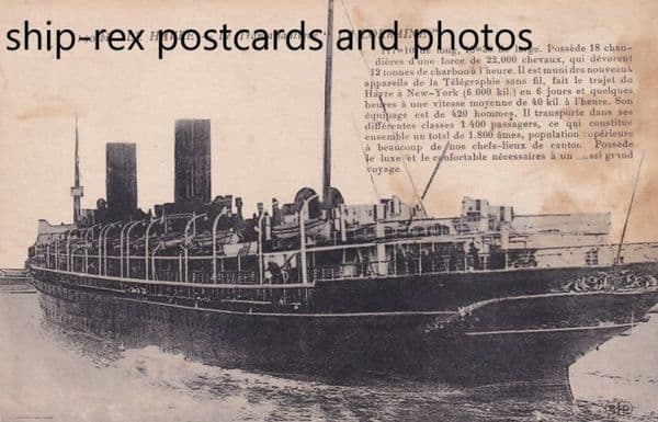 LA LORRAINE (1900, CGT/French Line)~l