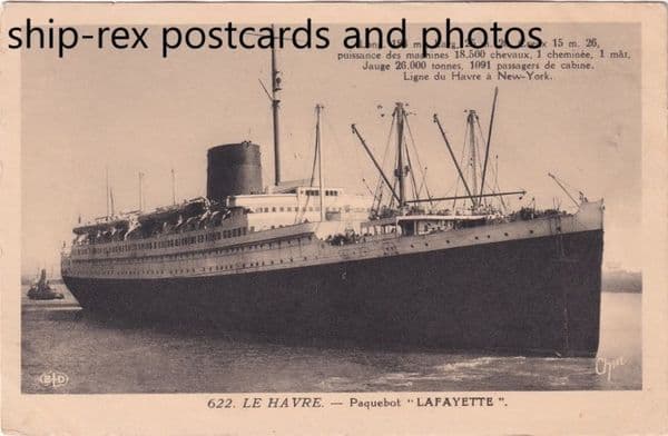 LAFAYETTE (1930, CGT/French Line)~b