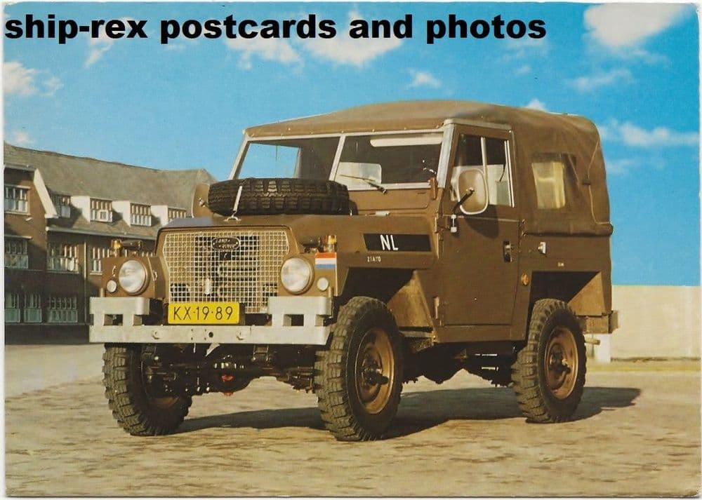 Landrover Royal Dutch Army postcard