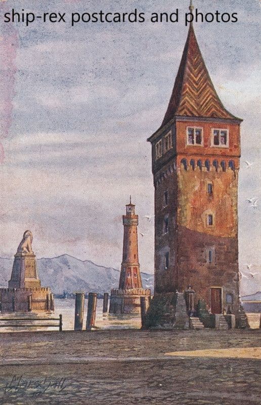 Lindau, Germany, harbour entrance