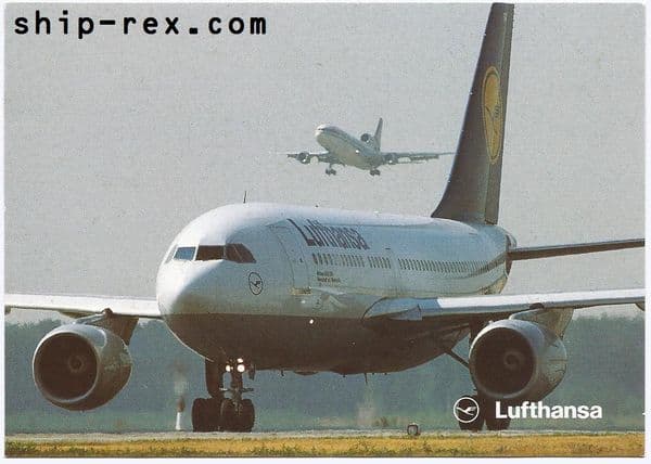 Lufthansa Airbus, postcard (a)