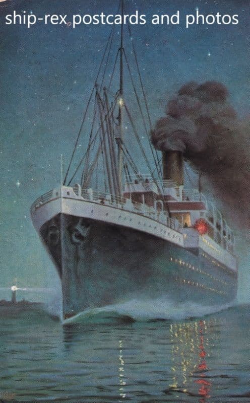 Mail boat entering harbour