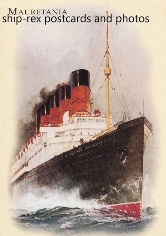 MAURETANIA (1907, Cunard Line) a