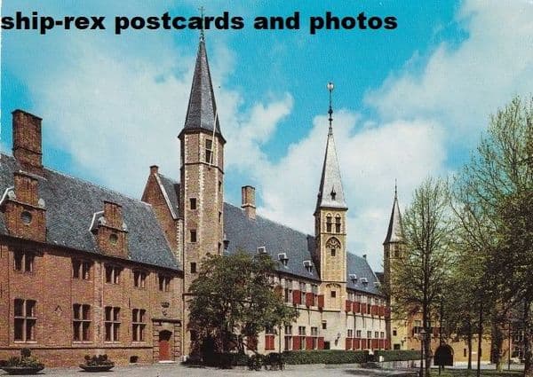 Middelburg (Zeeland) abbey, postcard (b)