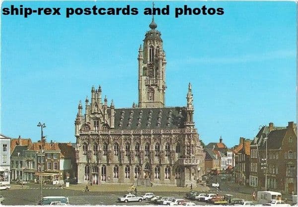 Middelburg (Zeeland) town hall, postcard