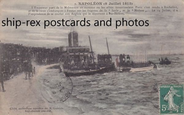 Napoleon leaves France