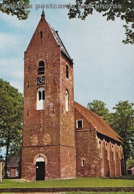 Norg (Drenthe) church, postcard