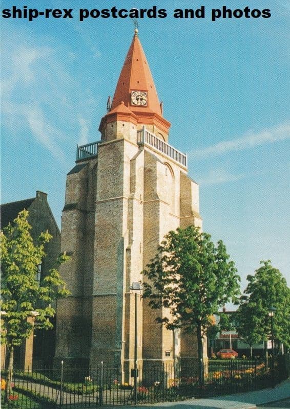 Ouddorp (South Holland) church, postcard