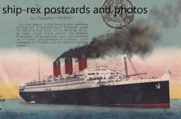 PARIS (1921, CGT / French Line) b