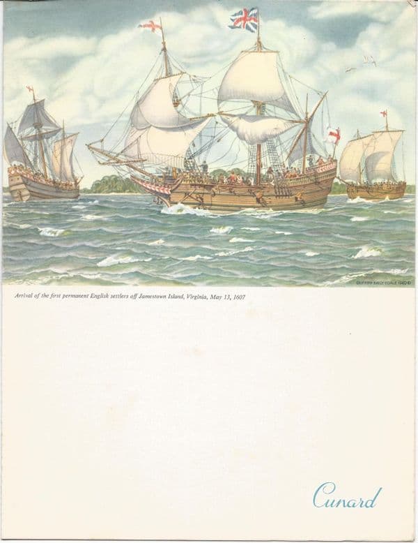 PARTHIA (Cunard Line) - menu 1960/08/28, Dinner