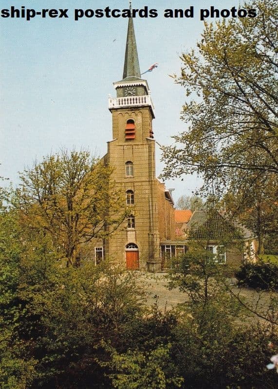 Puttershoek ( South Holland) Reformed Church, postcard