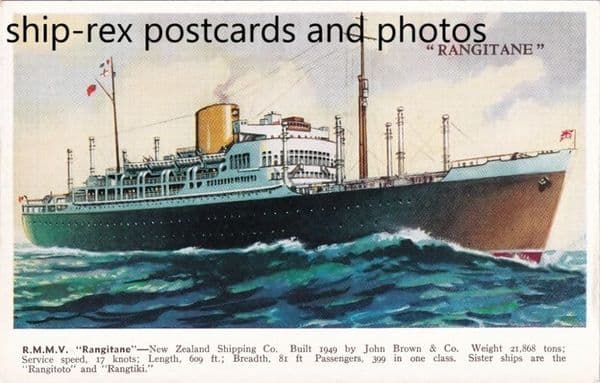 RANGITANE (1950a, New Zealand Shipping Co.)
