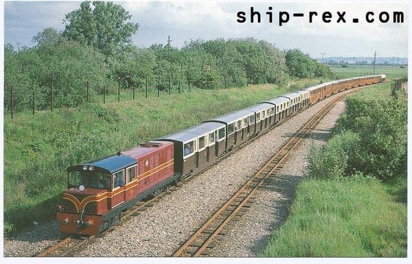 Romney Hythe & Dymchurch Railway, School Train - postcard