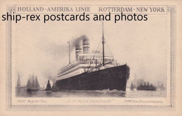 ROTTERDAM (1908, Holland America) a