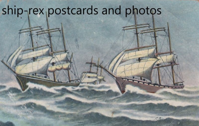 Sailing vessels convoy