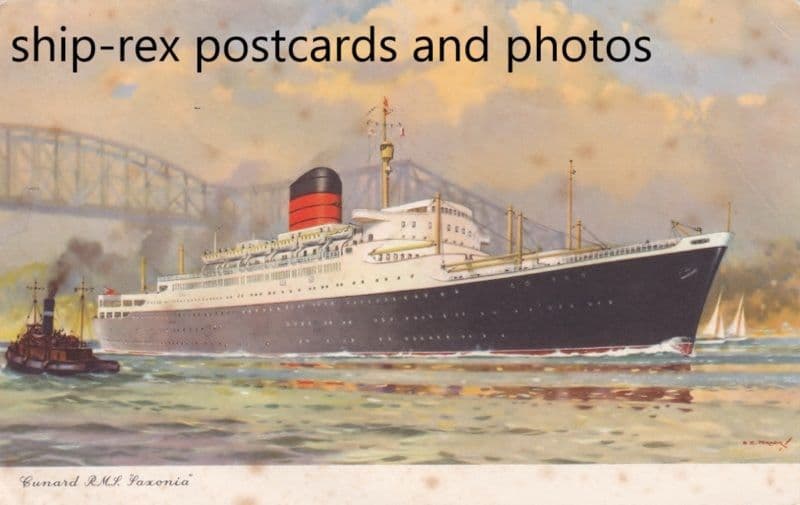SAXONIA (1954, Cunard Line) b2