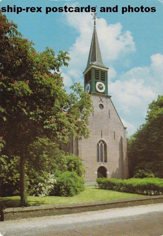 Schoorl (North Holland) church, postcard