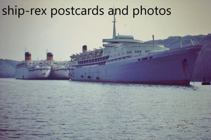 SOUTHERN CROSS (1955), CARMANIA, FRANCONIA on River Fal