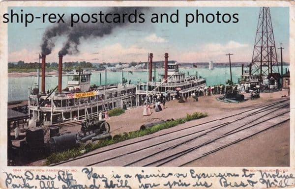 Stern-wheelers at Kansas City (Missouri)