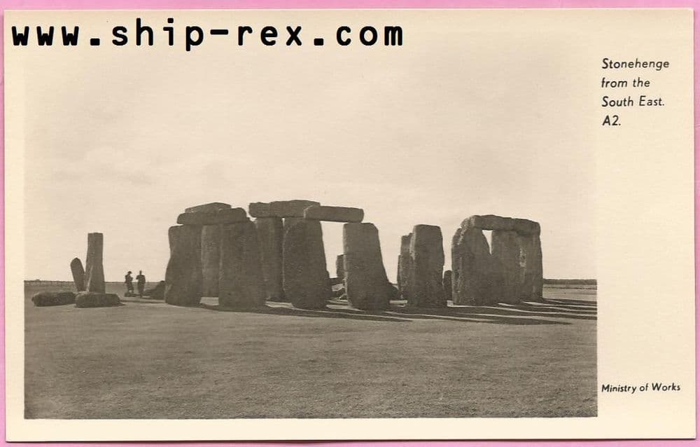 Stonehenge from the South East - old postcard