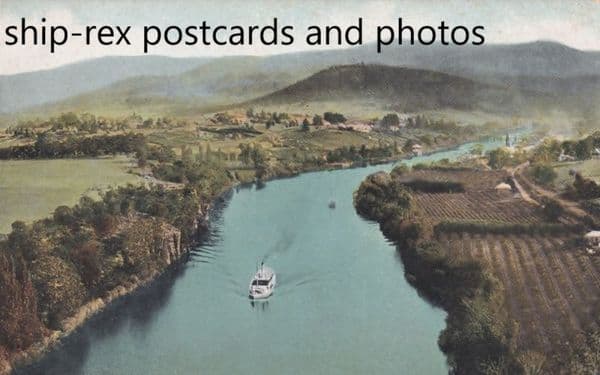 Tasmania, river & steamer