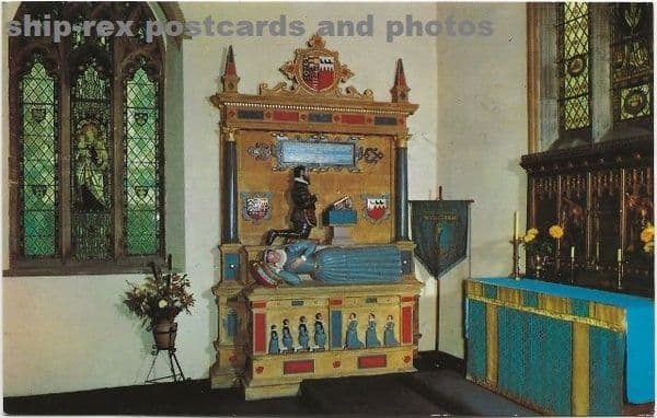 Tenby, St Mary's Church, postcard (b)