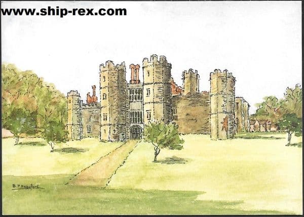 Titchfield, The Abbey - artist postcard