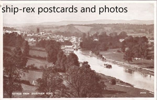 Totnes, Devon, paddle steamer on river