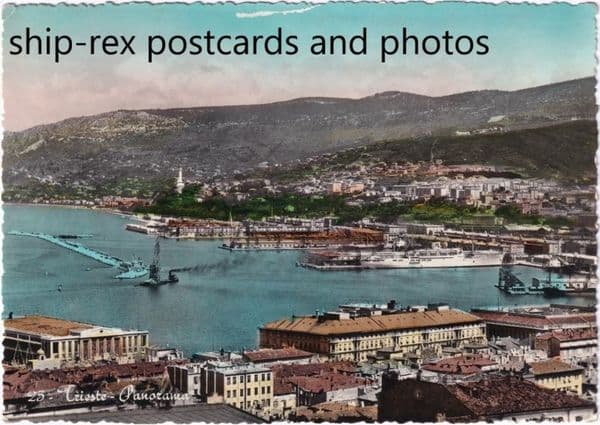 Trieste harbour & Adriatica liner