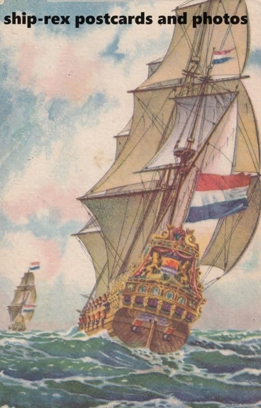 unidentified Dutch naval ship