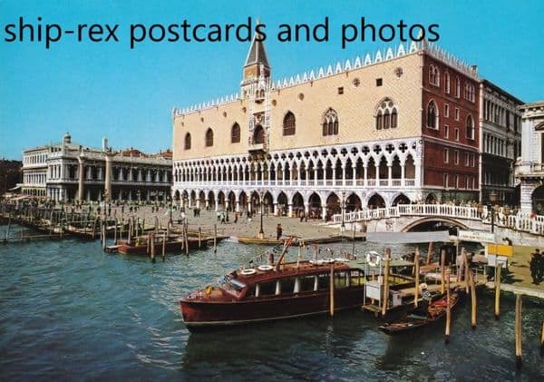 Venice, Italy, Ducal Palace & water taxi