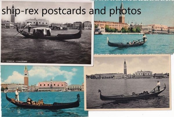 Venice, Italy, gondolas x4
