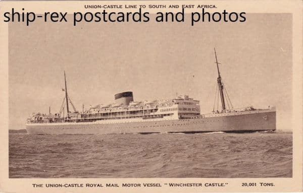 WINCHESTER CASTLE (1930b, Union Castle) a
