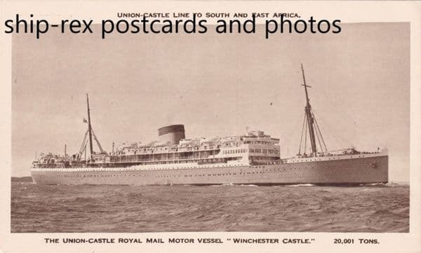 WINCHESTER CASTLE (1930b, Union Castle) b2