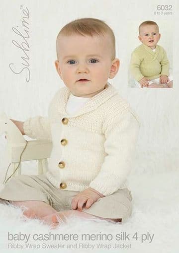 6032 - Ribbly Wrapped Jacket & Ribby Wrapped Jumper Knitting Pattern