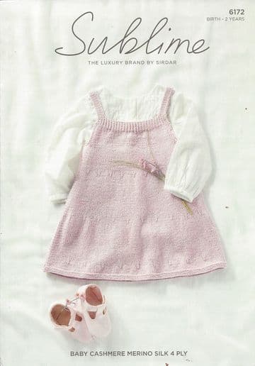 6172 - 4 ply Pinafore Knitting Pattern